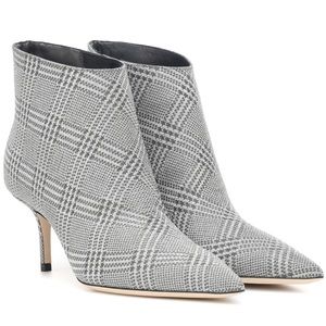 Jimmy Choo Glittered Plaid Ankle Boots